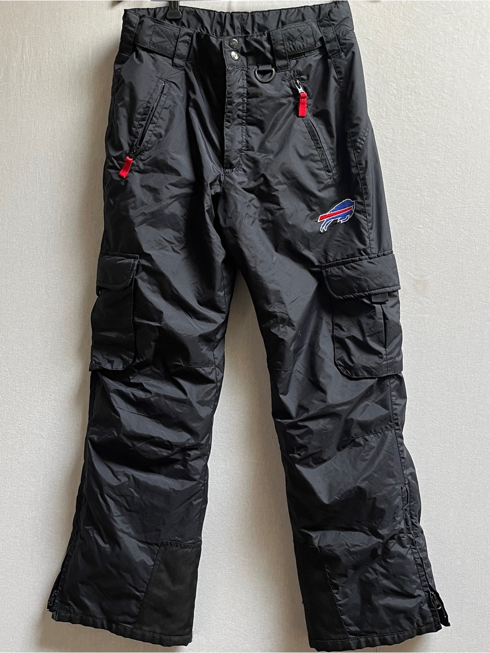 NFL Team Apparel Buffalo Bills Nylon Cargo Snow Pants Size S